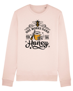 She Works Hard For The Honey Bluză mânecă lungă Unisex Rise