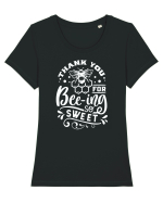 Thank You Bee-ing So Sweet Tricou mânecă scurtă guler larg fitted Damă Expresser