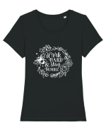 Work Hard And Stay Bumble Tricou mânecă scurtă guler larg fitted Damă Expresser