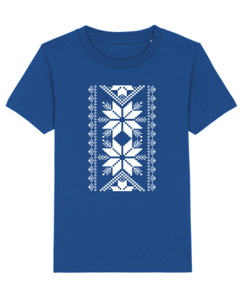 Motiv traditional - alb Majorelle Blue