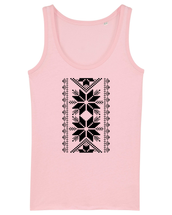 Motiv traditional - negru Cotton Pink