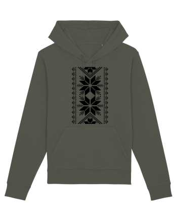 Motiv traditional - negru Khaki