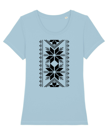 Motiv traditional - negru Sky Blue