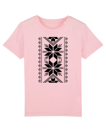 Motiv traditional - negru Cotton Pink