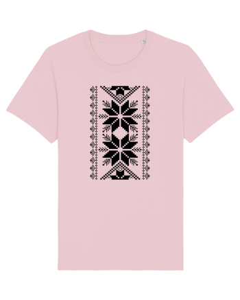 Motiv traditional - negru Cotton Pink