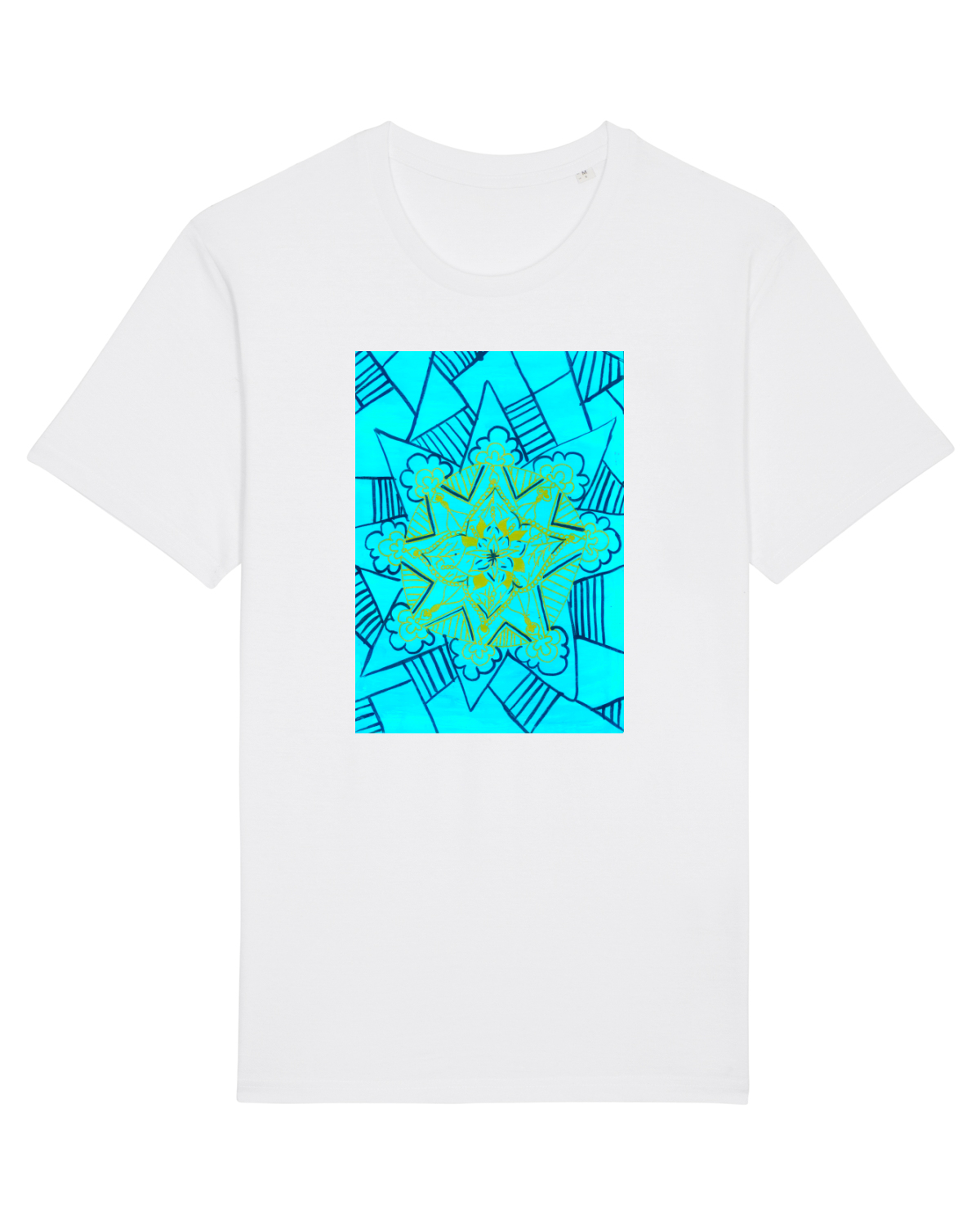 Tricou mânecă scurtă Unisex Rocker White