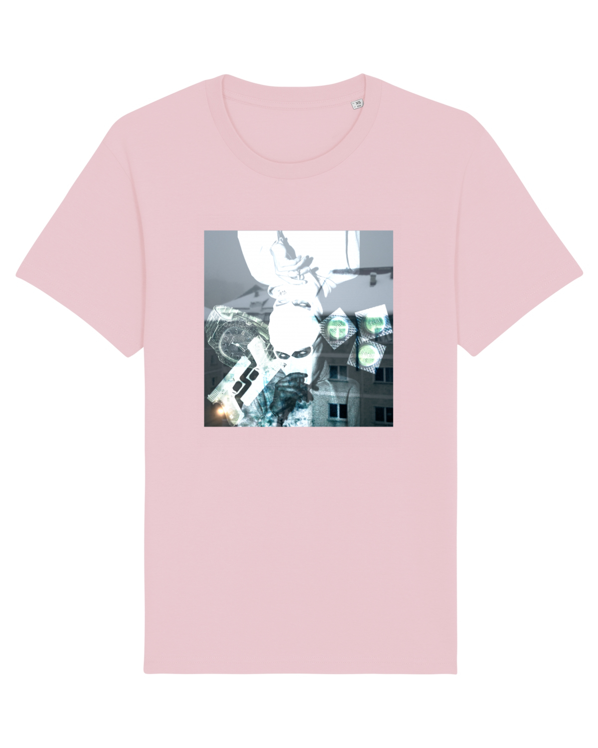 Tricou mânecă scurtă Unisex Rocker Cotton Pink