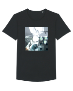 HOOD star Tricou mânecă scurtă guler larg Bărbat Skater