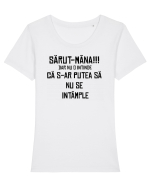 Politete Tricou mânecă scurtă guler larg fitted Damă Expresser