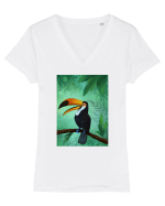 Tucan Tricou mânecă scurtă guler V Damă Evoker