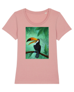 Tucan Tricou mânecă scurtă guler larg fitted Damă Expresser