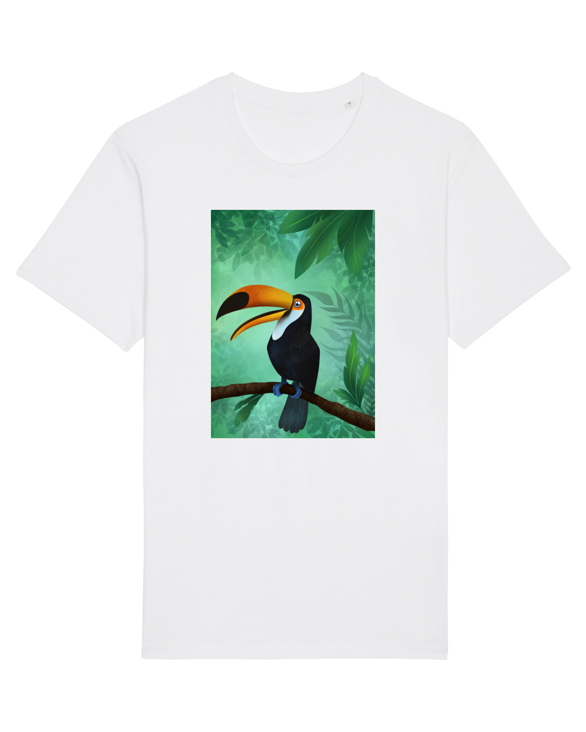 Tricou mânecă scurtă Unisex Rocker White