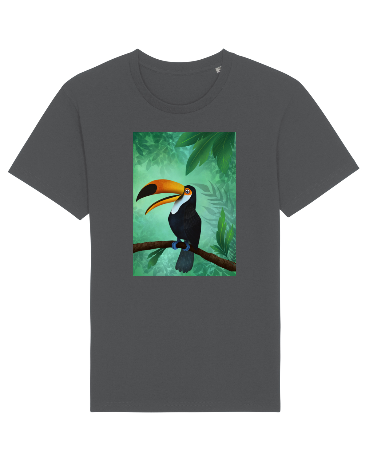 Tricou mânecă scurtă Unisex Rocker Anthracite