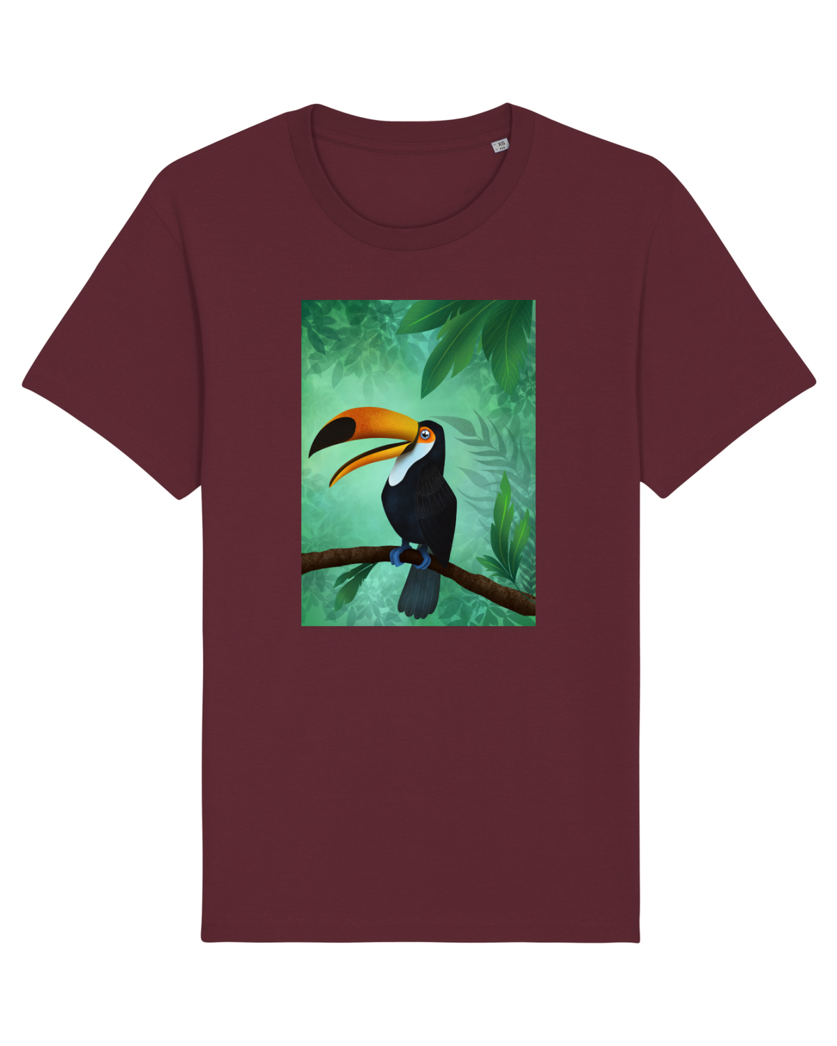 Tricou mânecă scurtă Unisex Rocker Burgundy