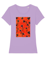 Lalele Tricou mânecă scurtă guler larg fitted Damă Expresser