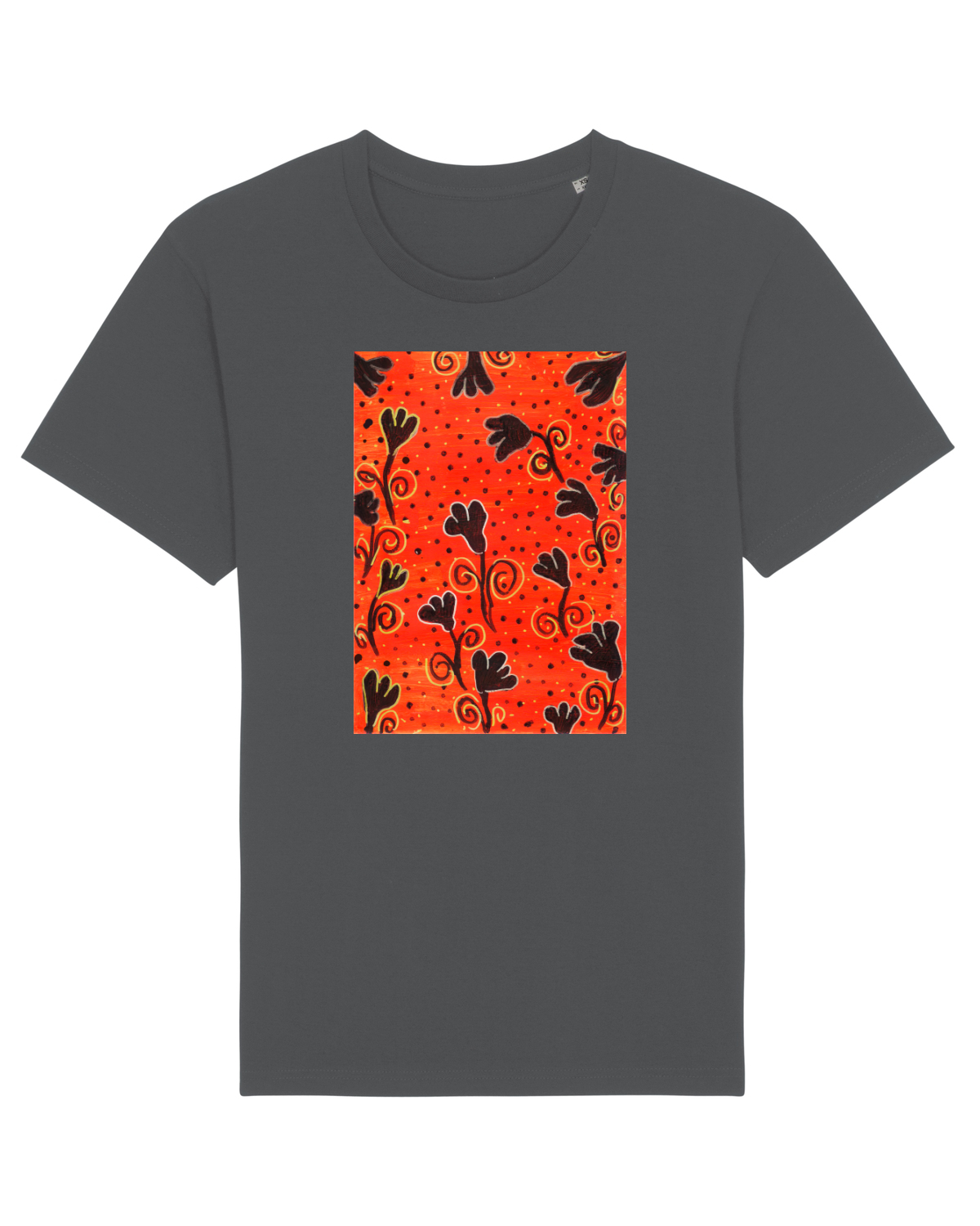 Tricou mânecă scurtă Unisex Rocker Anthracite