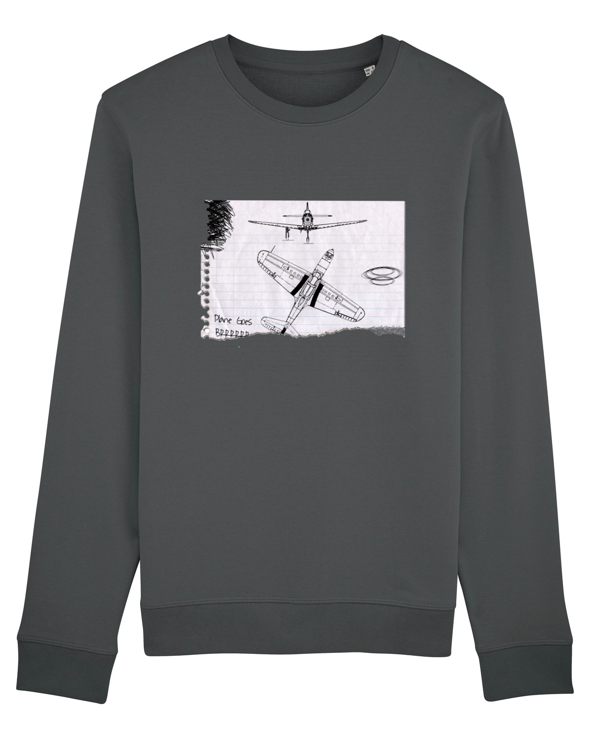Bluză mânecă lungă Unisex Rise Anthracite