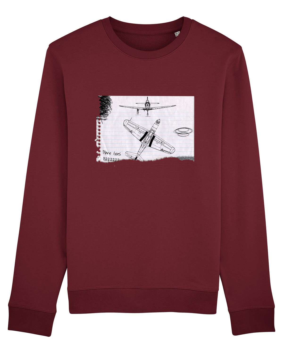 Bluză mânecă lungă Unisex Rise Burgundy