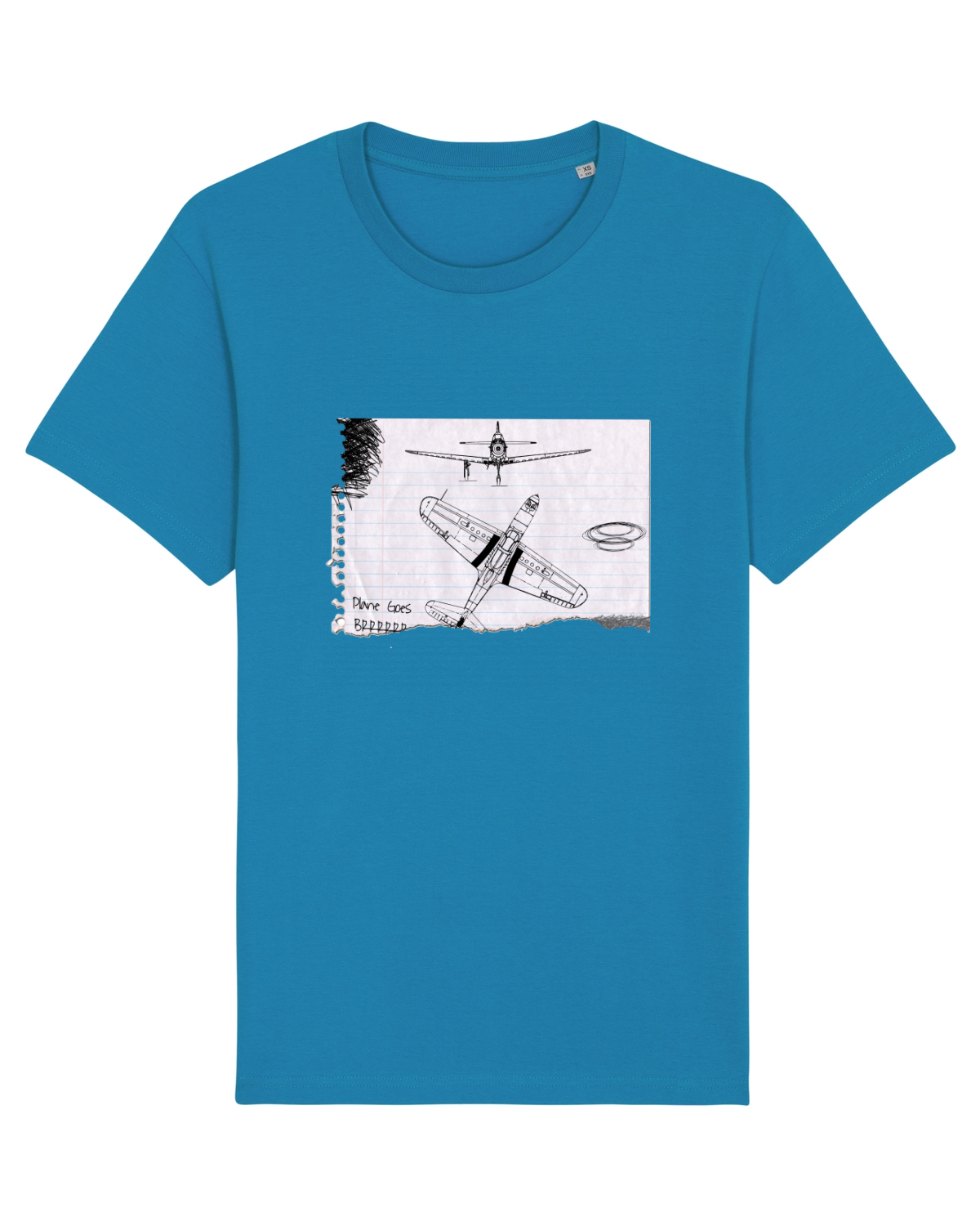 Tricou mânecă scurtă Unisex Rocker Azur