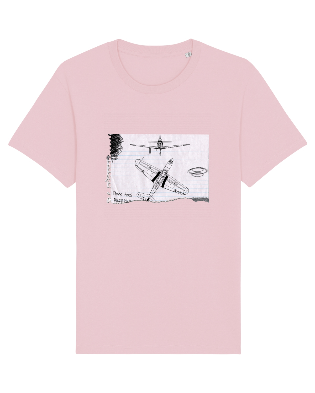 Tricou mânecă scurtă Unisex Rocker Cotton Pink