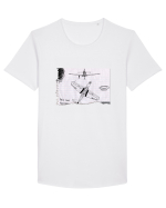 P-39 Tricou mânecă scurtă guler larg Bărbat Skater