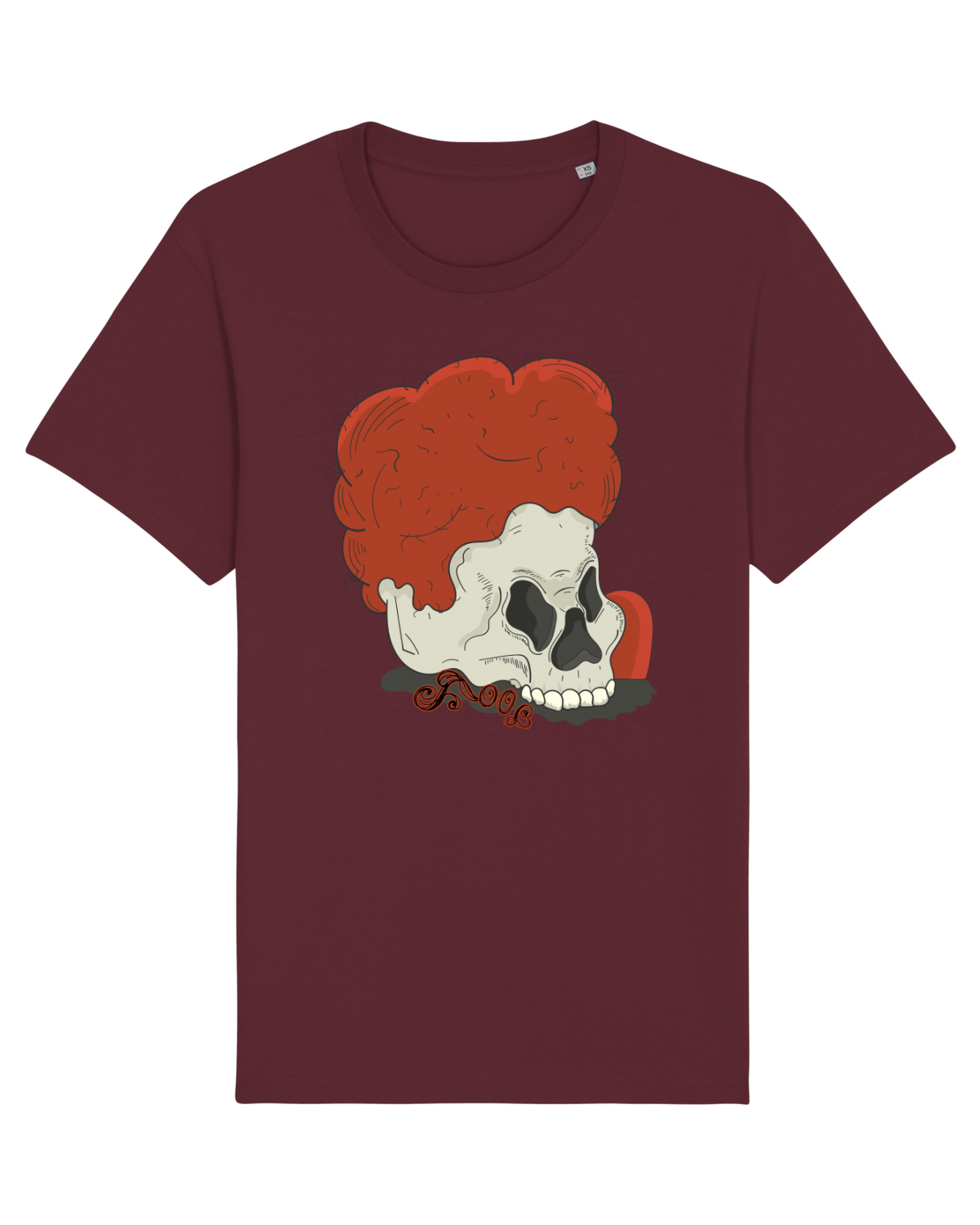 Tricou mânecă scurtă Unisex Rocker Burgundy