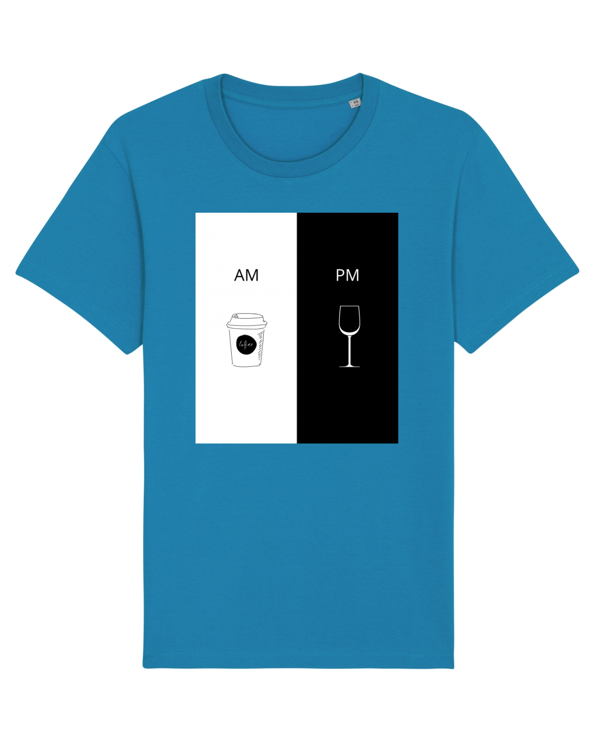 Tricou mânecă scurtă Unisex Rocker Azur