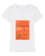 Hayat Tricou mânecă scurtă guler V Damă Evoker