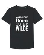 MotoRock BTW#6 Tricou mânecă scurtă guler larg Bărbat Skater