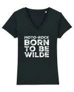MotoRock BTW#7 Tricou mânecă scurtă guler V Damă Evoker