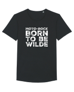 MotoRock BTW#7 Tricou mânecă scurtă guler larg Bărbat Skater