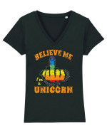 Believe Me I'm A Unicorn Tricou mânecă scurtă guler V Damă Evoker