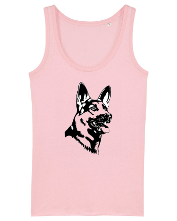 German Shepherd Cotton Pink