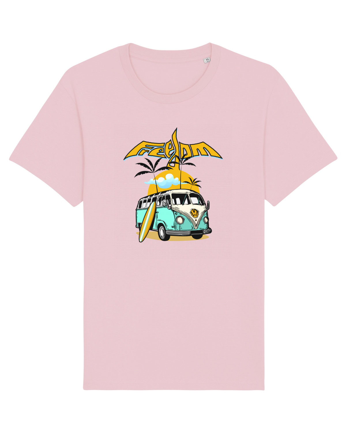 Tricou mânecă scurtă Unisex Rocker Cotton Pink