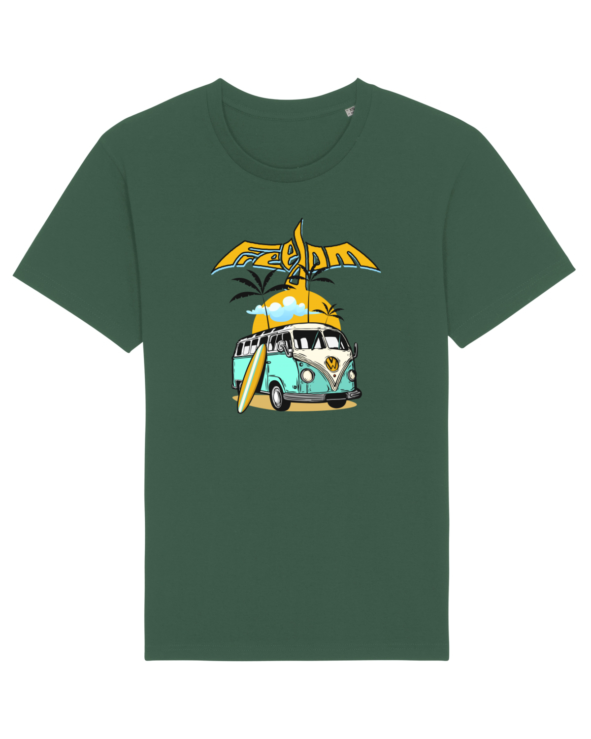 Tricou mânecă scurtă Unisex Rocker Bottle Green