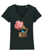porumbescu #1 Tricou mânecă scurtă guler V Damă Evoker