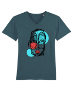 longface Tricou mânecă scurtă guler V Bărbat Presenter