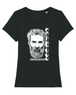 Constantin Brancusi Tricou mânecă scurtă guler larg fitted Damă Expresser