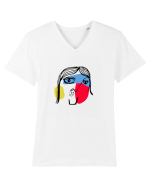 silvia Tricou mânecă scurtă guler V Bărbat Presenter