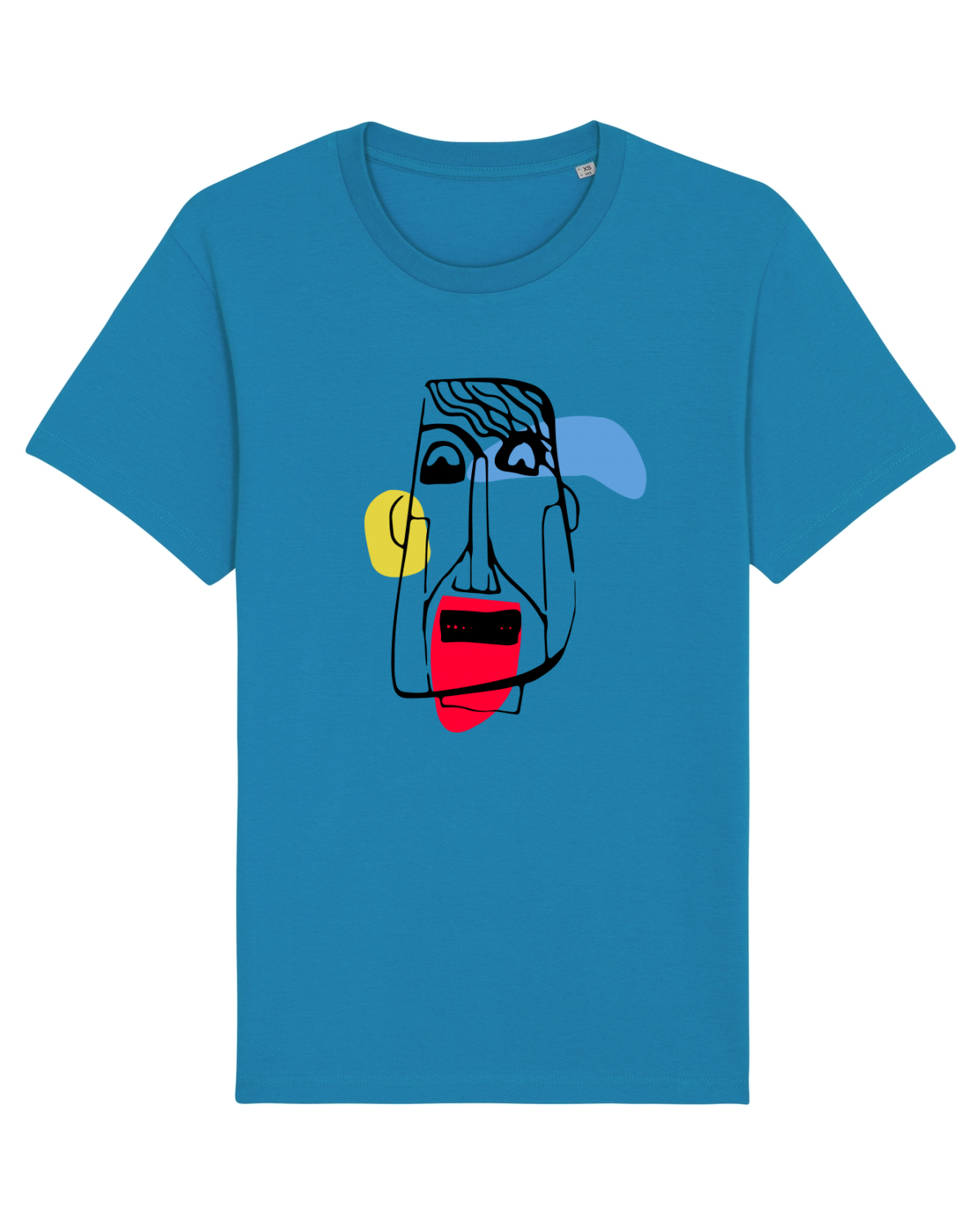 Tricou mânecă scurtă Unisex Rocker Azur