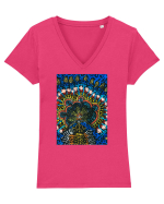 Pasi si urme Tricou mânecă scurtă guler V Damă Evoker