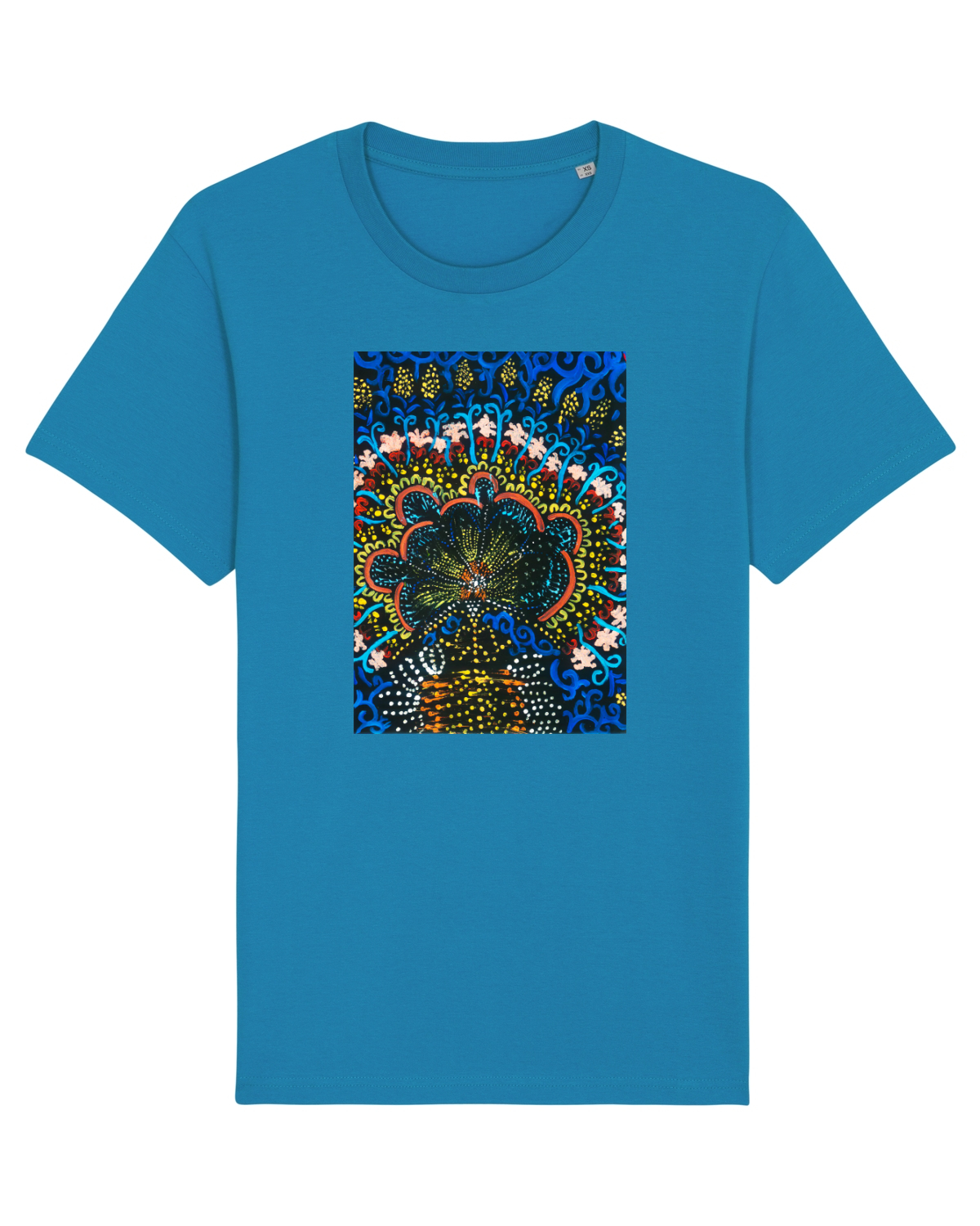 Tricou mânecă scurtă Unisex Rocker Azur