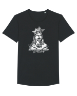 Stefan cel Mare Tricou mânecă scurtă guler larg Bărbat Skater