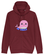 Oh Whale  Hanorac cu fermoar Unisex Connector