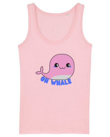 Oh Whale  Cotton Pink