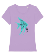 let  go Tricou mânecă scurtă guler larg fitted Damă Expresser