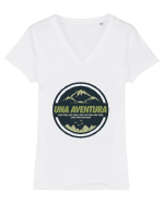 una aventura Tricou mânecă scurtă guler V Damă Evoker