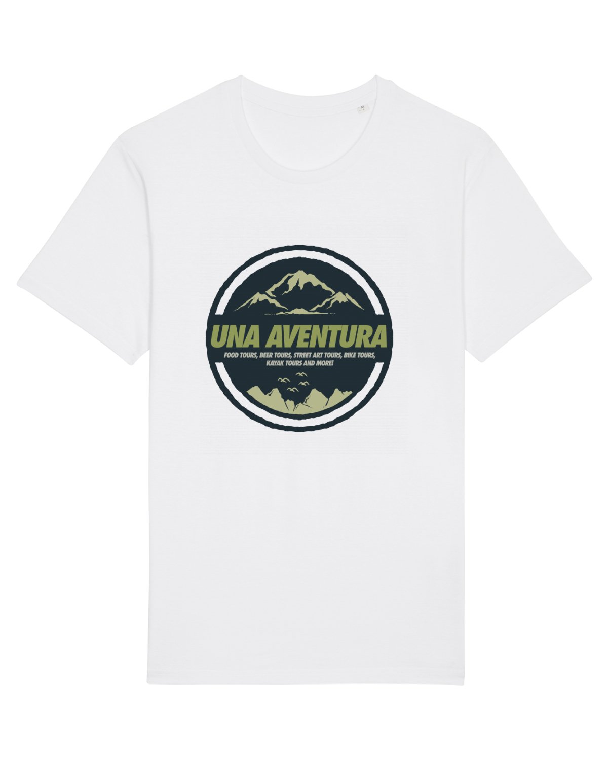 Tricou mânecă scurtă Unisex Rocker White
