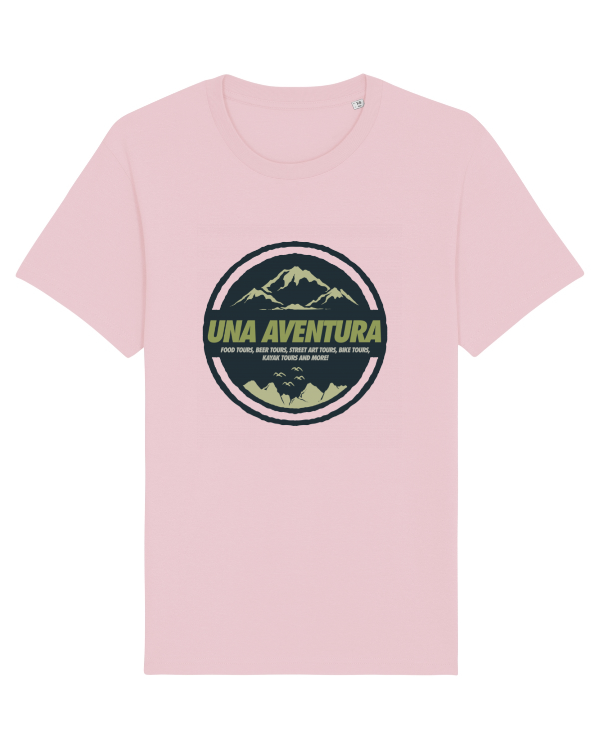 Tricou mânecă scurtă Unisex Rocker Cotton Pink
