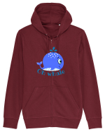Oh Whale  Hanorac cu fermoar Unisex Connector